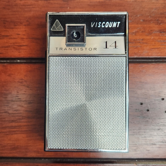 Viscount 14 Transistor Radio Box Earphone Case Vintage Portable Pocket - Picture 4 of 15